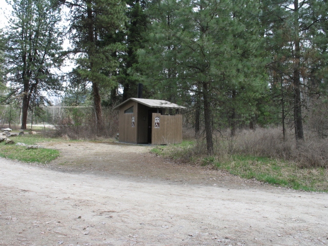 picture showing Accessible toilet at trailhead.